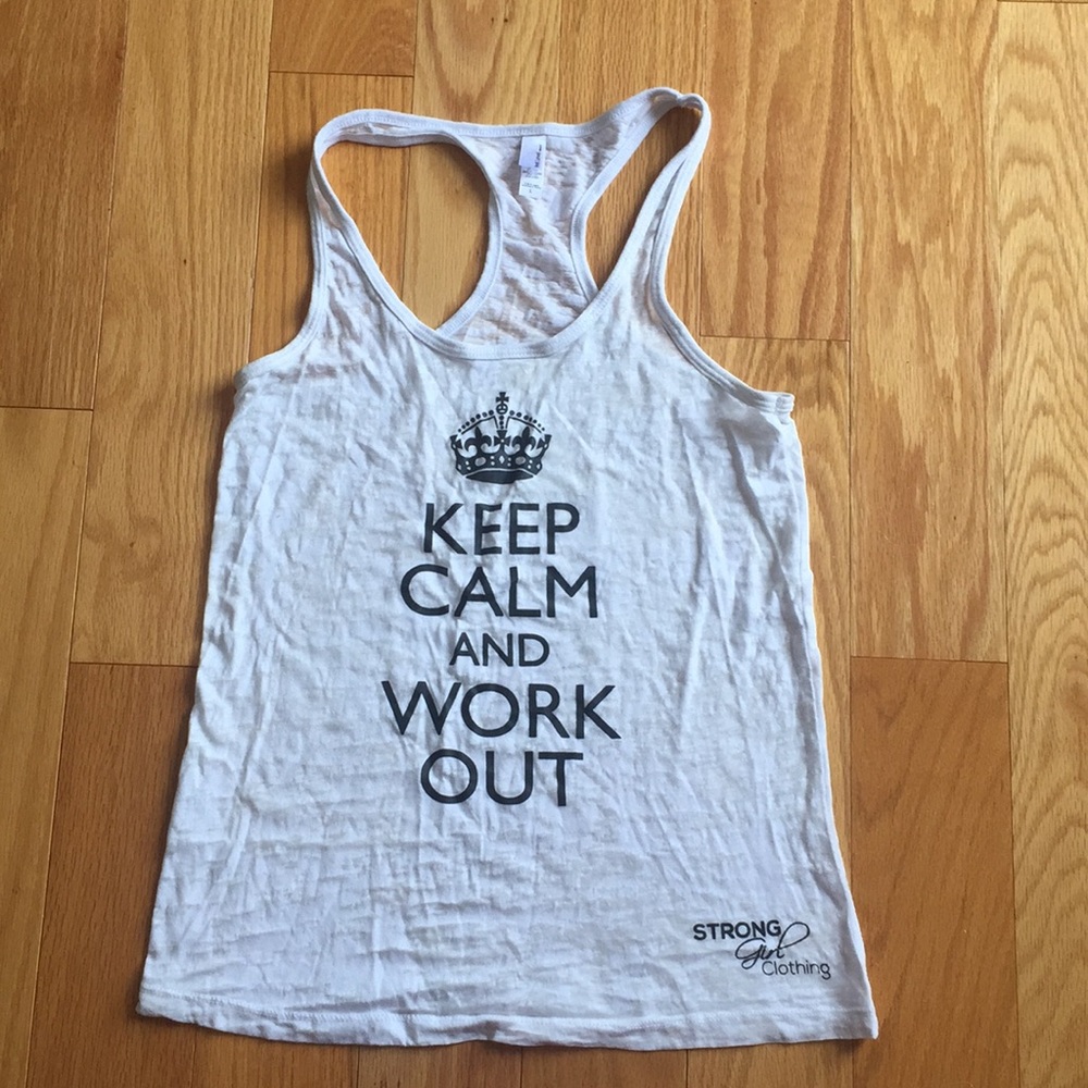 Keep Calm and Work Out Tank Top